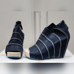 Trippen‎ Women's 7.5 Chunky Open Toe Heels/Sandals